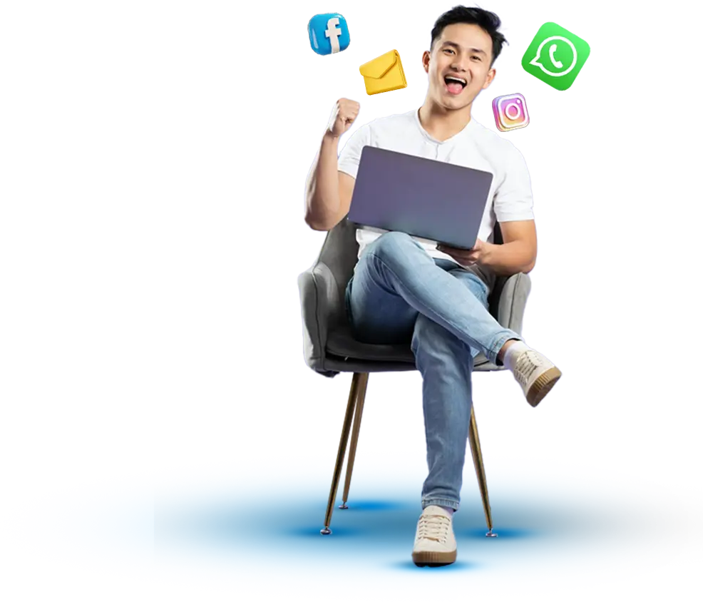 Professional using Latera's omnichannel customer service platform